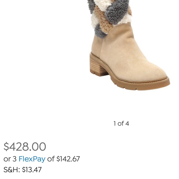 Donald J. Pliner Seneca Suede and Shearling Lug-Sole Boot. - Picture 14 of 14